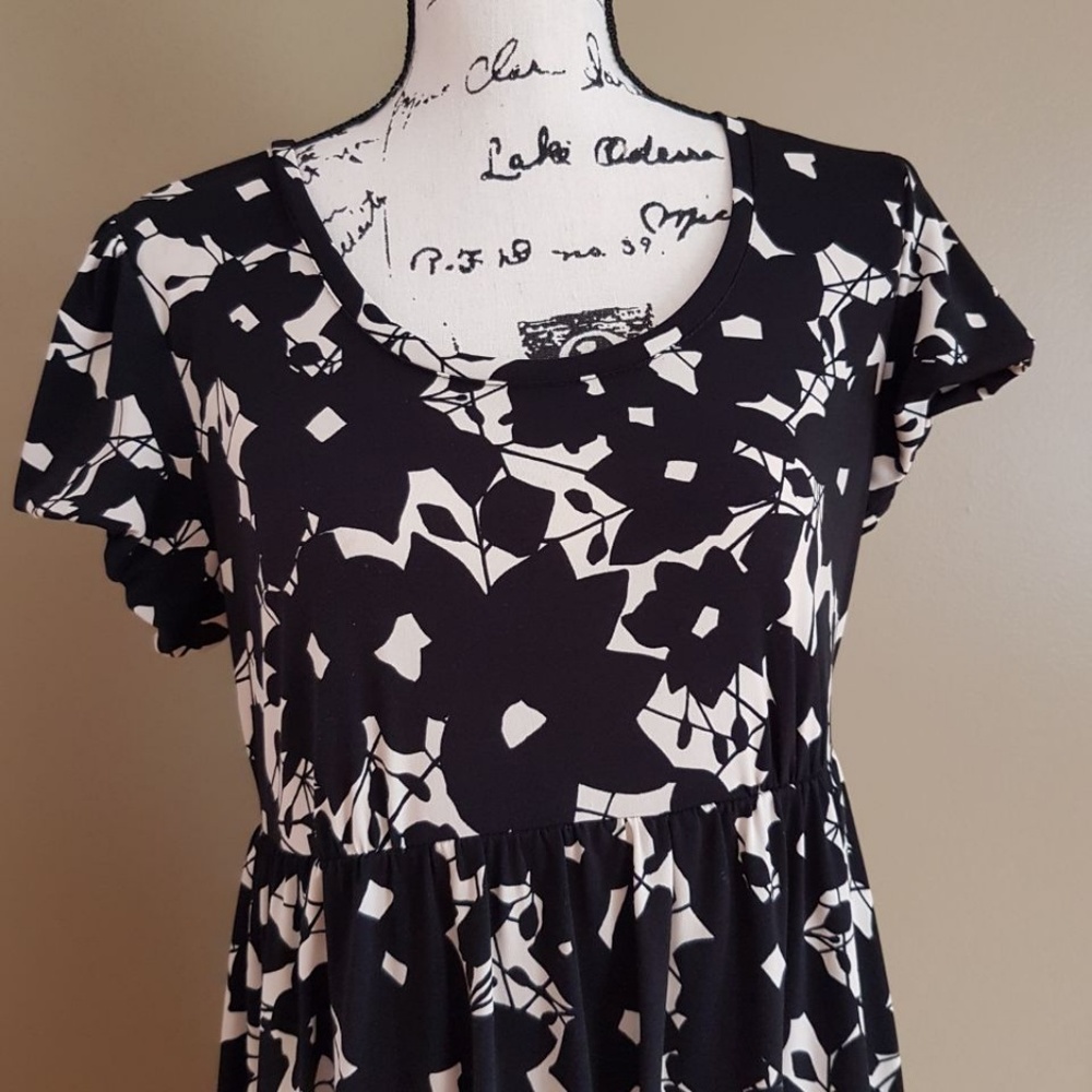 Apt. 9 Stretch Dress Relaxed Fit Black size M - Picture 3 of 7